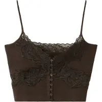 Mango Topp 'SANDIA' mörkbrun