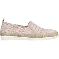 SKECHERS Espadriller för damer med dubbla Gore-paneler, vävda och utan snörning (Rosa)