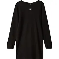 Calvin Klein Klänning - Rib - Svart - - 10 år (140) - Klänning