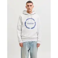 Jack & Jones Sweatshirt 'JJBENSON' gentiana / vitmelerad