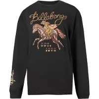 Billabong - T-shirts dam - Familiar Roads LS Tee Off Black för Unisex - Storlek M - Svart