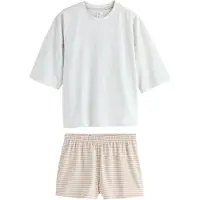Next Kort pyjamas sand / gråmelerad