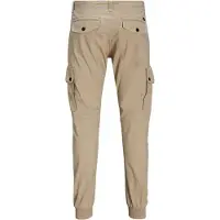 Jack & Jones Jack And Jones Cargo-byxor med uppvikt benslut för män (Vitpeppar)