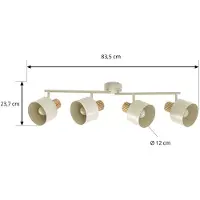LINDBY Taklampor , Lenja, dimbara, Beige, Vardagsrum, Metall, Modern