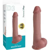 Natural Play - silikondildo 24 cm (naturell)