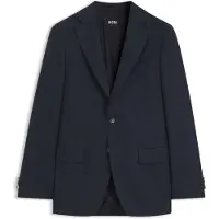 BOSS Patterned slim-fit blazer in Italian virgin wool