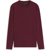 BOSS Stretch-cotton T-shirt with contrast logo