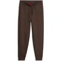 HUGO Cotton casual trousers with elasticated cuffs