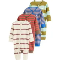 Next Pyjamas kräm / blå / brun / oliv