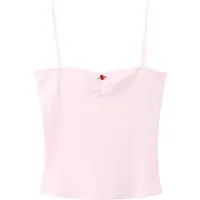 Mango Topp 'ROSE' oliv / rosa / karminröd