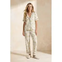 Trendyol Pyjamas gul / mörkgrön / vit