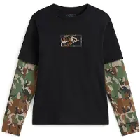 Vans Camo Twofer Kids Tröja black, L