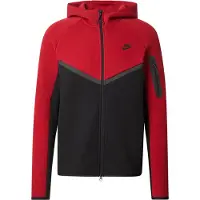 Nike Luvtröja Tech Fleece FZ Vindjacka - Röd/Svart, storlek XX-Large
