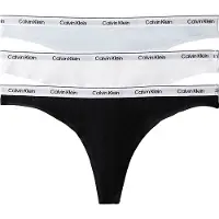 Calvin Klein 3 Pack Low Rise Thongs Icon Logo