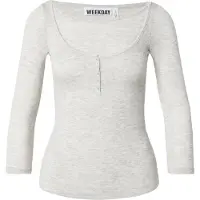 Weekday T-shirt ljusgrå