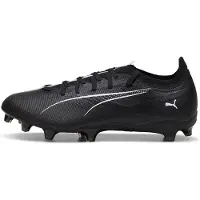 Puma Fotbollsskor Ultra 5 Match Firm Ground för herrar (Svart/vit)