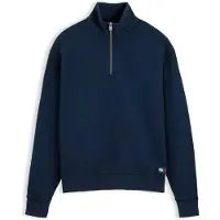 Tommy Hilfiger Tommy Jeans Waffle Knit Relaxed Quarter Zip Sweatshirt