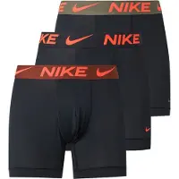 Nike Boxershorts Essential Micro Dri-fit 3-pack - Svart/orange, storlek X-Large
