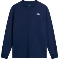 The North Face - T-shirts - M Evolution Simple Dome Regular Long Sleeve Summit Navy för UnisexBomull - Storlek S - Marinblå