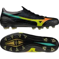 Mizuno Alpha Iii Made In Japan Fg Bright Black - Svart/orange/evening Prim - Gräs (Fg), storlek 44