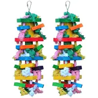 Typecat 2X Bird Chewing Toy Large Medium Cage Bite Toys African Grey Macaws Cockatoos