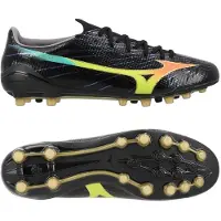 Mizuno Alpha Iii Made In Japan Ag Bright Black - Svart/orange/evening Prim - Konstgräs (Ag), storlek 42½