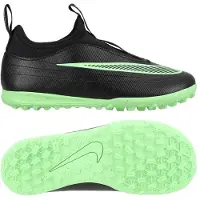 Nike Mercurial Vapor 17 Club Laceless Tf Shadow - Svart/illusion Green Barn - Turf (Tf), storlek 29½