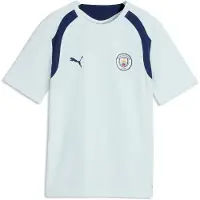 Puma Manchester City Tränings T-Shirt - Blue Jewel Barn - , storlek 152 cm