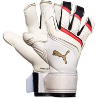 Puma Målvaktshandske King Ultimate Hybrid The Arrival - Sockerad mandel/Svart/Ultra Red, storlek 10