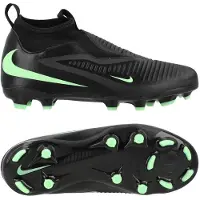 Nike Phantom 6 Academy High Cut Mg Shadow - Svart/illusion Green Barn - Multi Ground (Mg), storlek 36