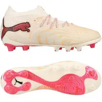 Puma Future 9 Ultimate AG The Arrival - Sockerad mandel/White/Ultra röd/Svart Dam - Konstgräs (AG), storlek 40