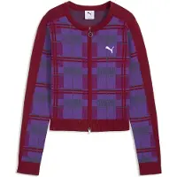 Puma T7 Tartan Slim Knitted Cardigan Women, storlek Small