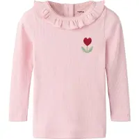 Name it Tröja - Rib - NmfNaisy - Parfait Pink - - 4 år (104) - Tröja