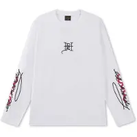 Ed Hardy T-shirt 'Flying Twin Dragon' röd / svart / vit