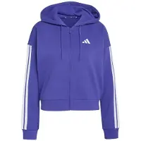 Adidas Essentials 3 Stripes French Terry Sweatshirt Med Dragkedja
