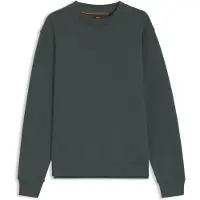 BOSS för män. 50514541 Sweatshirt med rund halsringning i grönt (M), Casual, Bomull