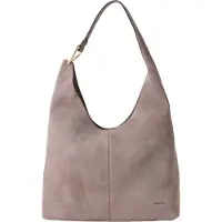 Calvin Klein Large Soft Suede Shoulder Bag
