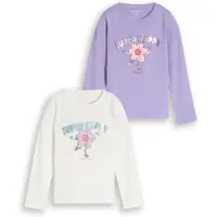 Tom Tailor T-shirt lavendel / rosa / silver / vit