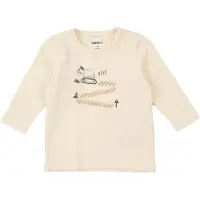 Name it T-shirt 'NBMKOPLA' kitt / ljusblå / mörkbrun / ullvit