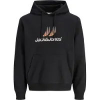 Jack & Jones Sweatshirt 'JCOECHO' aprikos / svart / vit