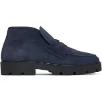 Tommy Hilfiger TH Monogram Suede Penny Loafer Boots