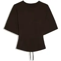 Bershka T-shirt mörkbrun