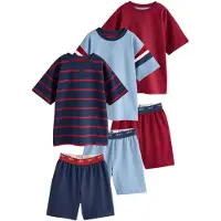 Next Pyjamas marinblå / ljusblå / röd / vit