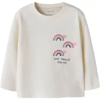 Name it T-shirt 'NMFLILITHE' ljusblå / mörkblå / pitaya / vit