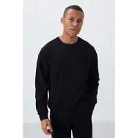 Tommy Life Herr Fleece Tröja och Byxor Sätt i Bomull-Polyester