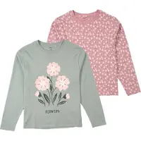 Name it T-shirt 'NKFVELDA' mint / mörkgrön / lila / vit