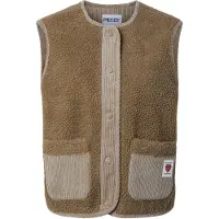 Pieces Väst 'PCANASTACIA' beige / camel