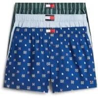 Tommy Hilfiger 3 Pack Heritage Print Woven Boxer Shorts