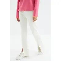 Tommy Life Kvinnors avslappnade rakbenade mjukisbyxor