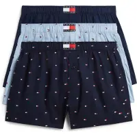 Tommy Hilfiger 3 Pack Heritage Print Woven Boxer Shorts